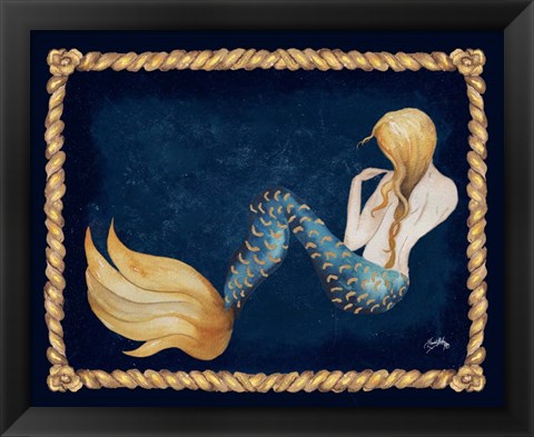 Framed Elegant Mermaid Print