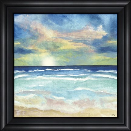 Framed Ocean Tones I Print
