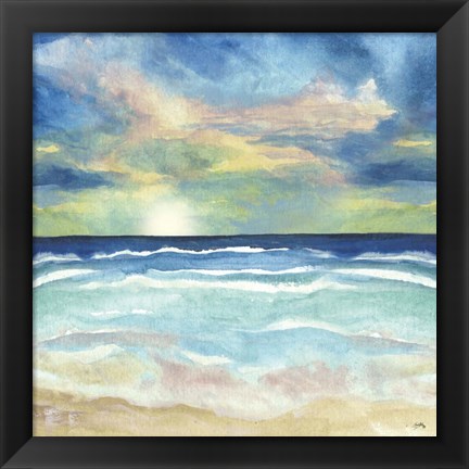 Framed Ocean Tones I Print