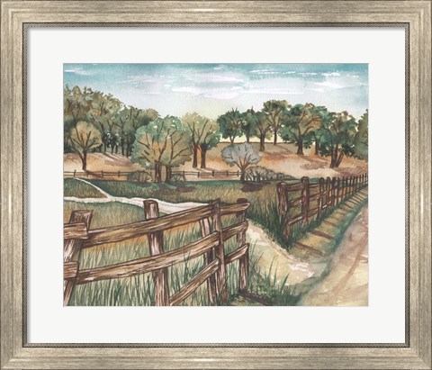 Framed Farm Landscape Print