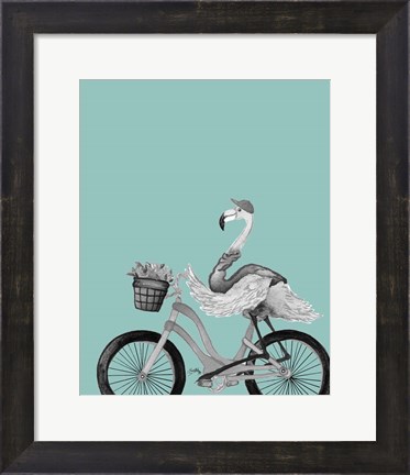 Framed What A Wild Ride On Teal I Print