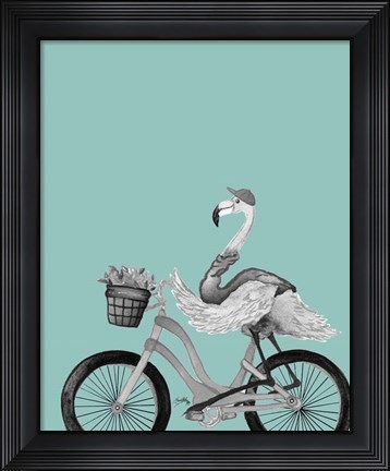 Framed What A Wild Ride On Teal I Print