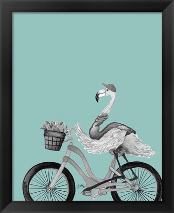 Framed What A Wild Ride On Teal I Print