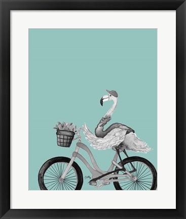 Framed What A Wild Ride On Teal I Print