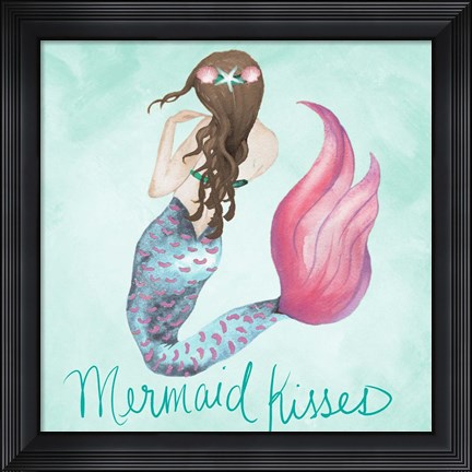 Framed Mermaid Kisses Print