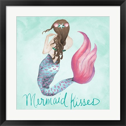 Framed Mermaid Kisses Print