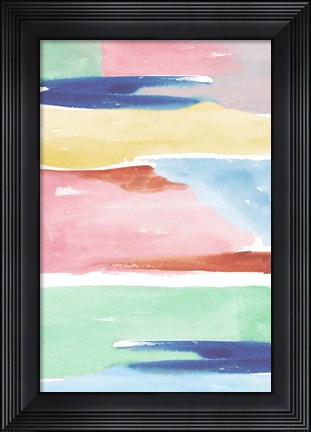 Framed Rainbow Explosion II Print