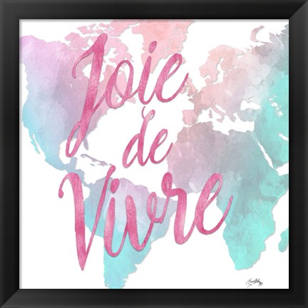 Framed Joie de Vivre Print