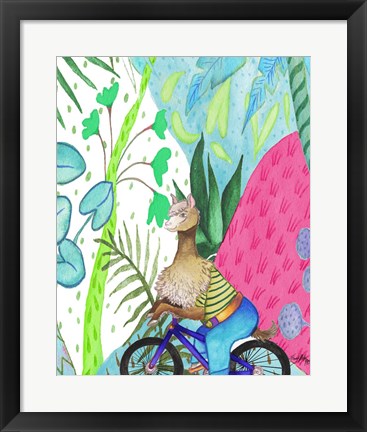 Framed What A Wild Llama Ride Print