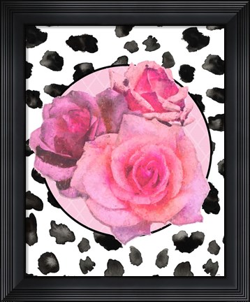 Framed Dalmation Rose II Print