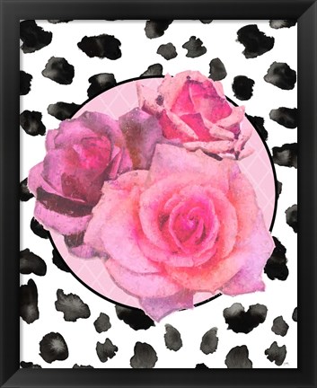 Framed Dalmation Rose II Print