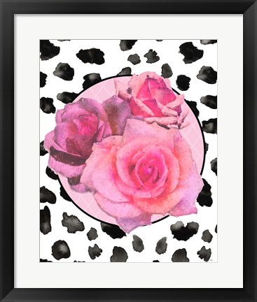 Framed Dalmation Rose II Print