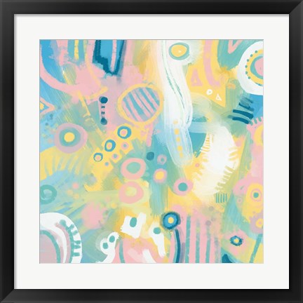 Framed Dreamy Pastel Abstract Print