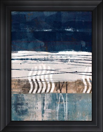 Framed Different Path&#39;s Of The Sea Abstract Print