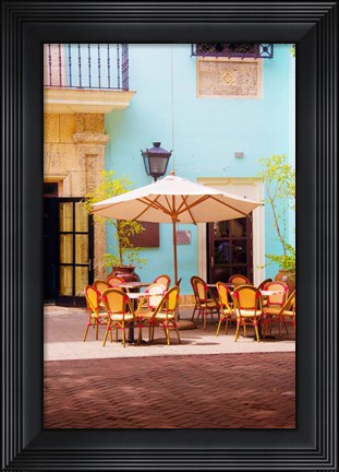 Framed Spanish Cafe Print
