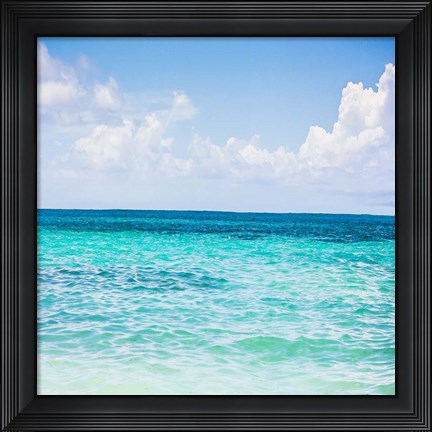 Framed Cool Blue Print