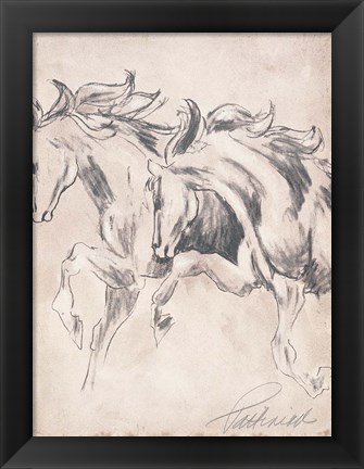 Framed Majestic Horses Print