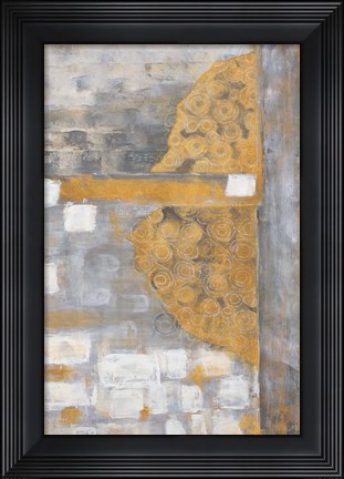 Framed Golden Azteca I Print