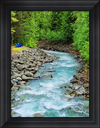 Framed Countryside River Print