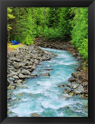 Framed Countryside River Print