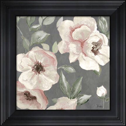Framed Dusty Rose I Print