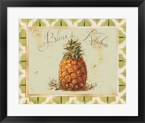 Framed Bless This Kitchen Print