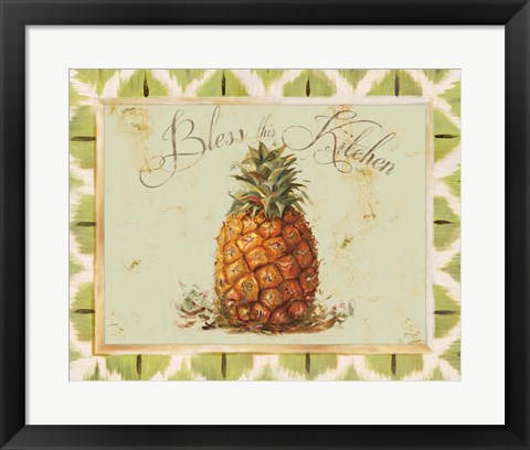 Framed Bless This Kitchen Print