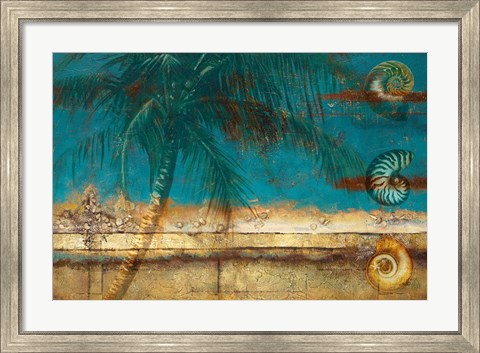Framed Aqua Seascape Print