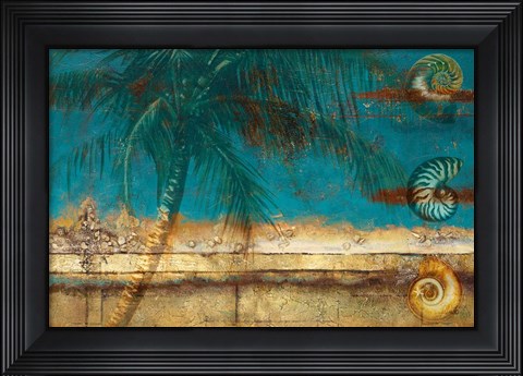 Framed Aqua Seascape Print