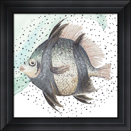 Framed Coastal Fish I Print