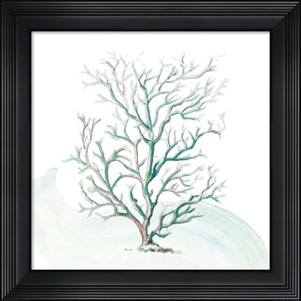 Framed Turquoise Ocean Sea Coral Print