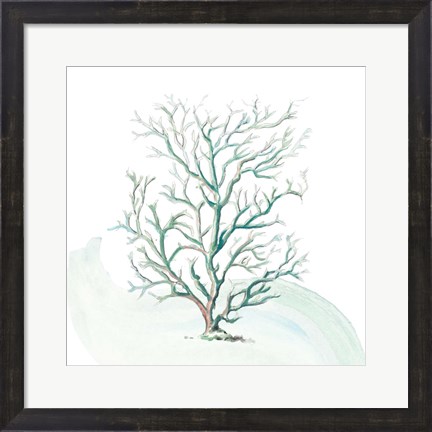 Framed Turquoise Ocean Sea Coral Print