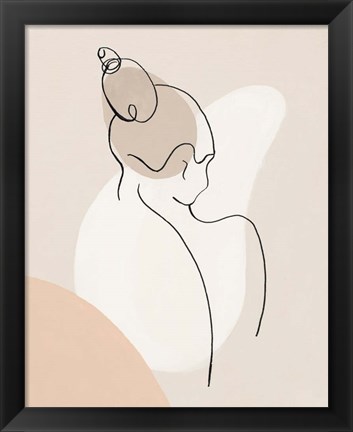 Framed Back Silhouette III Print