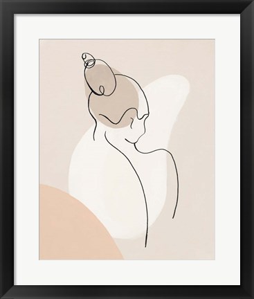 Framed Back Silhouette III Print