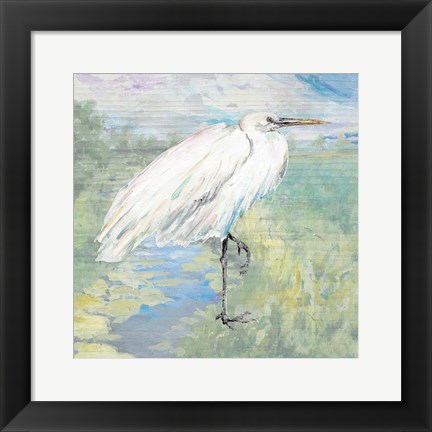 Framed Wild Egret Print