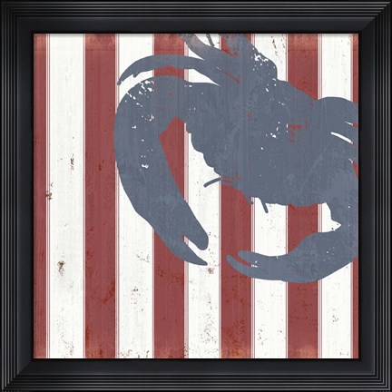 Framed American Coastal I Print