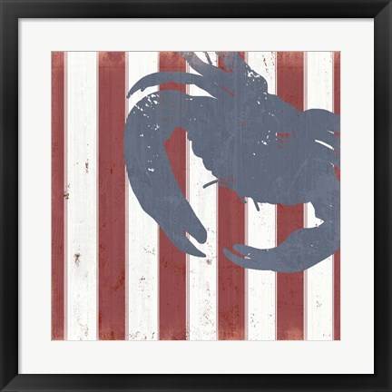 Framed American Coastal I Print