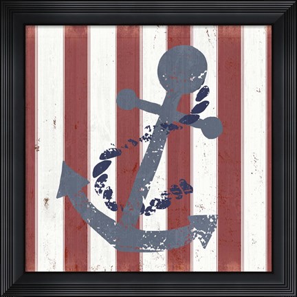 Framed American Coastal III Print