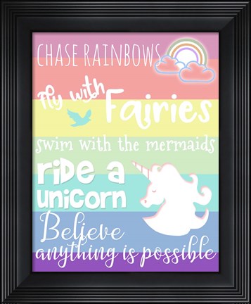 Framed Chase Rainbows Print
