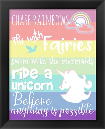 Framed Chase Rainbows Print