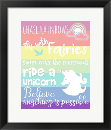 Framed Chase Rainbows Print