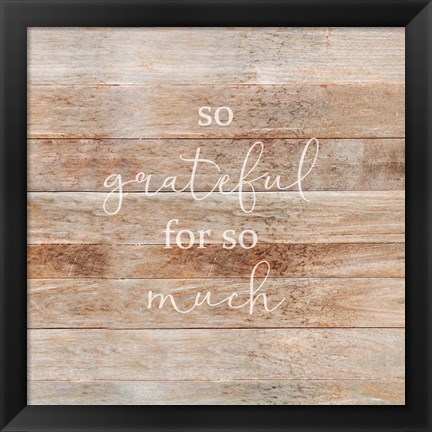 Framed So Grateful Print