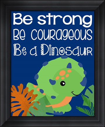 Framed Dino I Print