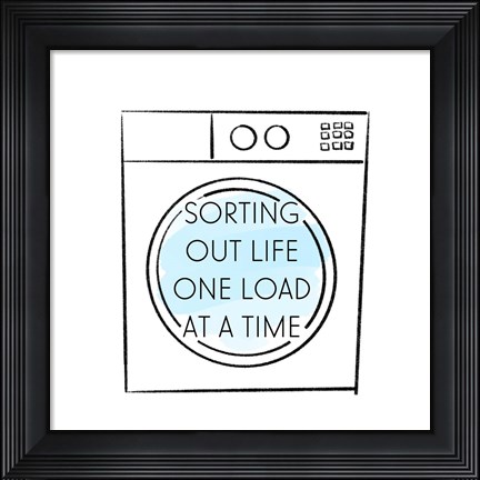 Framed Laundry Time Print