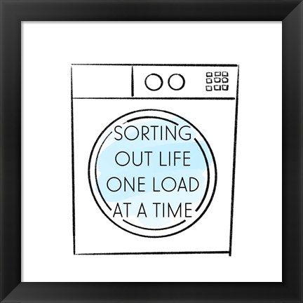 Framed Laundry Time Print