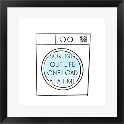 Framed Laundry Time Print