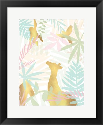 Framed Golden Modern Safari II Print