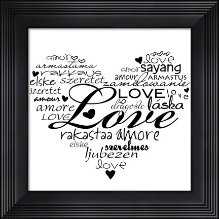 Framed Express Love Print
