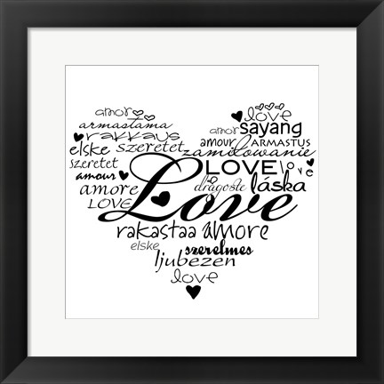 Framed Express Love Print