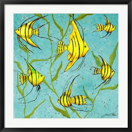 Framed School Of Fish IV Print